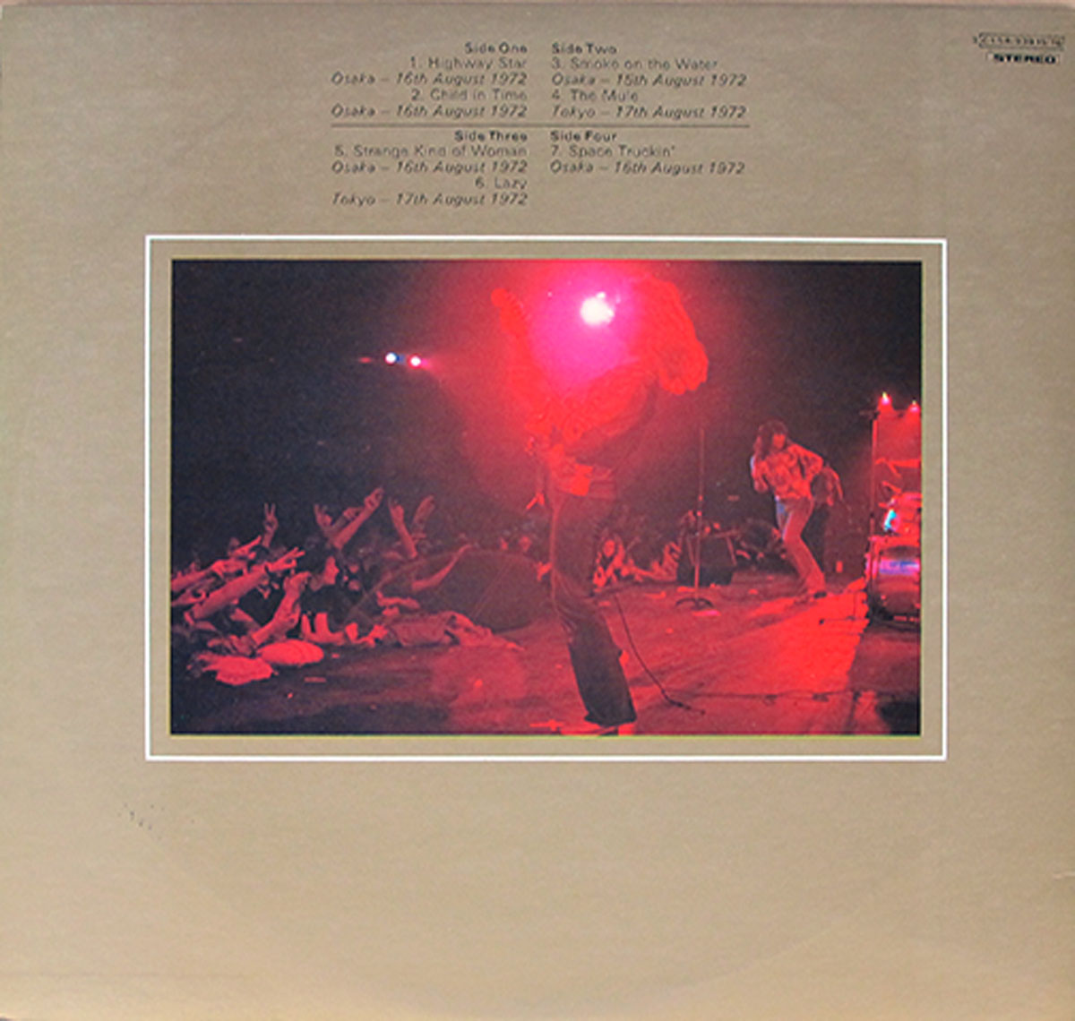 High Resolution Photo #2 DEEP PURPLE Made In Japan Live Italy Vinyl Record